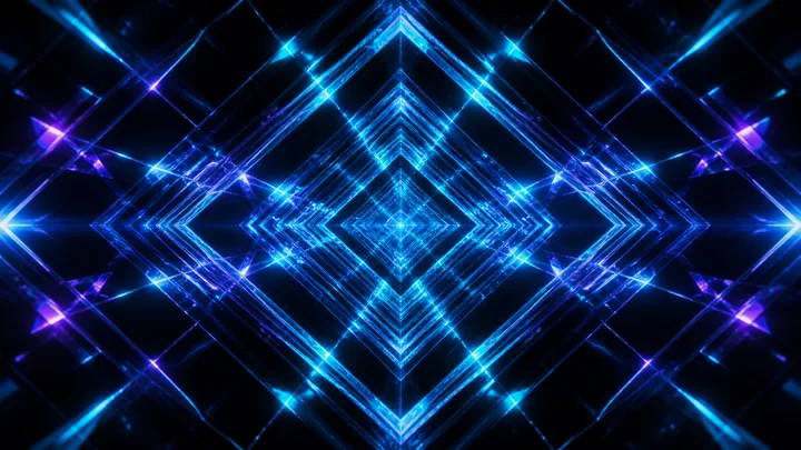 Vista real del preset Crystal Grid